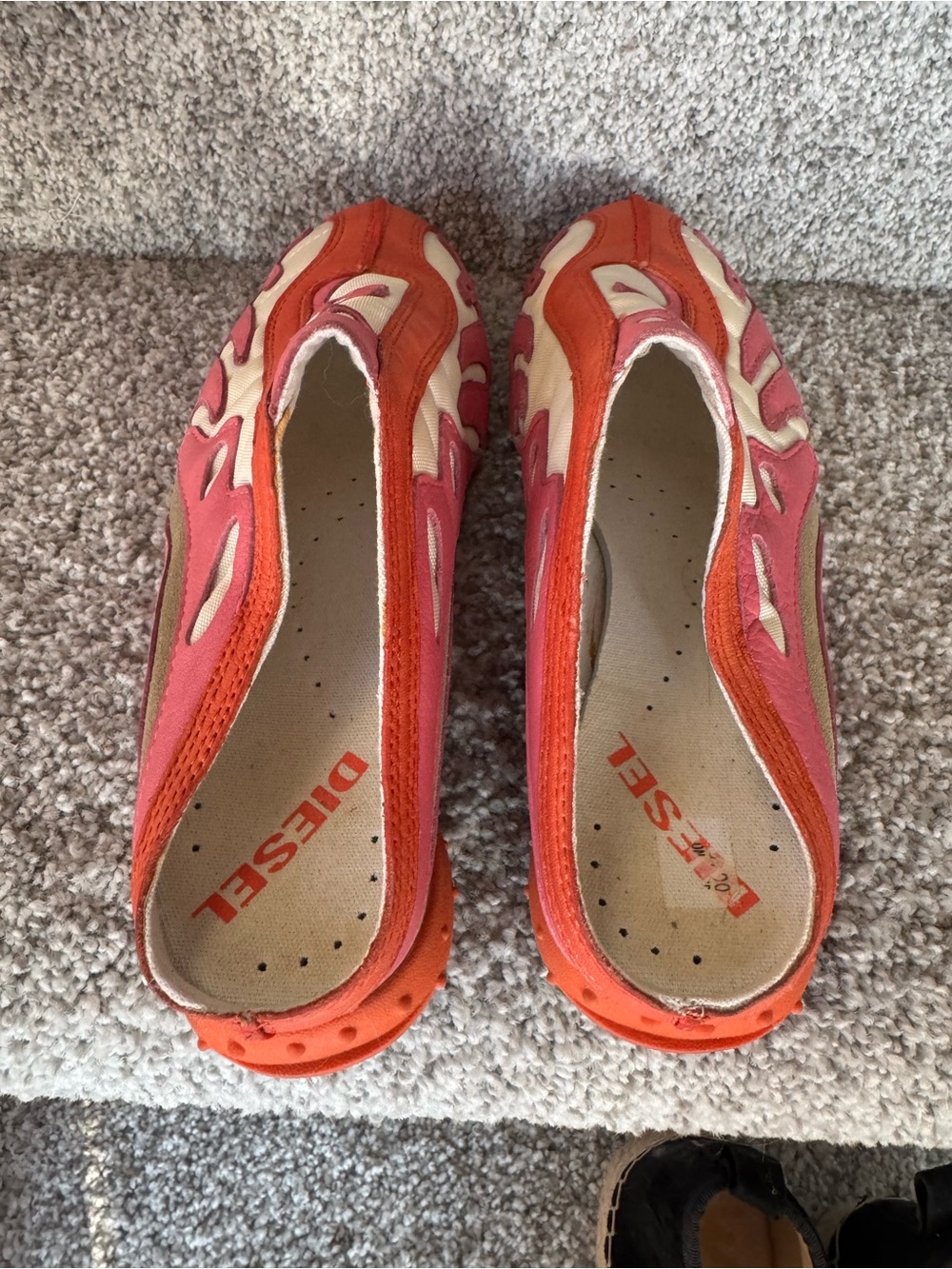 Diesel × Japanese Brand × Vintage Diesel Vintage mule pink/orange mule *rare 8 - Picture 3 of 5